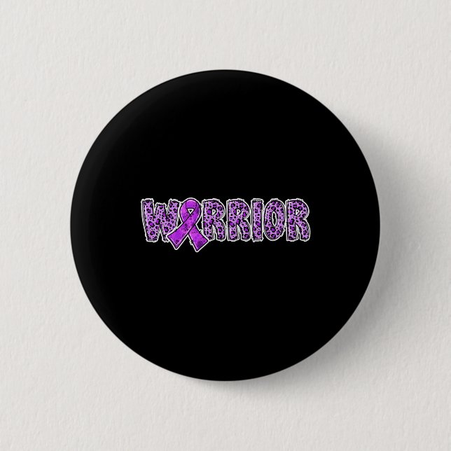 Überdosierung Sensibilisierungskraft Warrior Lila  Button (Vorderseite)