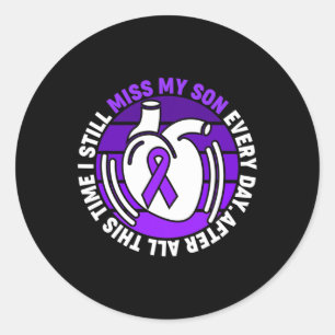 Überdosierung von Ribbon: Meinen Son Memory Runder Aufkleber