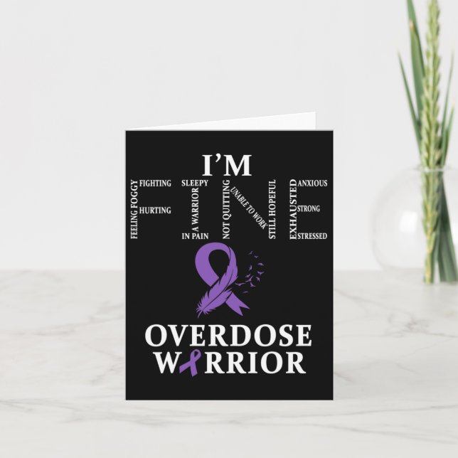 Überdosierung Warrior I'm Fine Karte (Vorderseite)