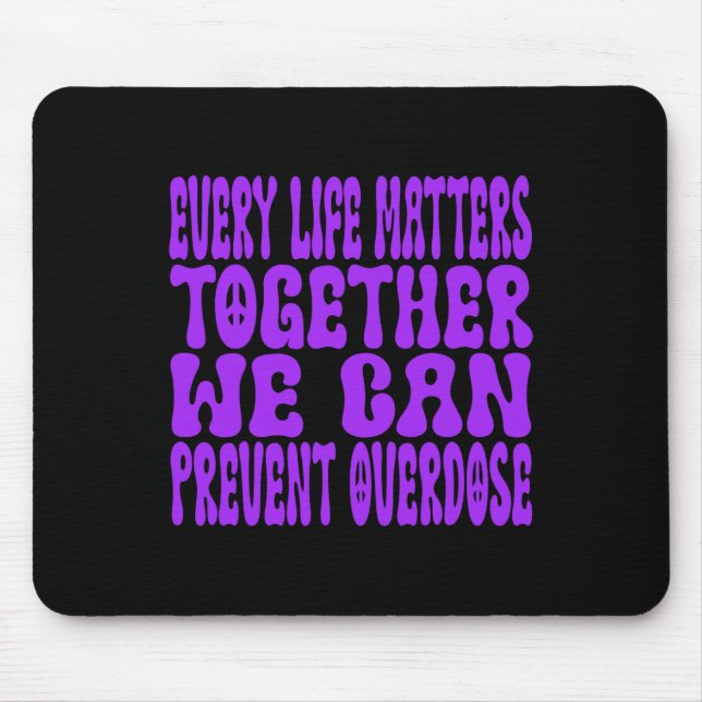 Überdosierungsbewusstseinsmonat  mousepad (Vorne)