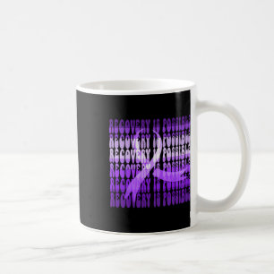 Überdosis-Bewusstsein Lila Band Drogenabhängigkeit Kaffeetasse