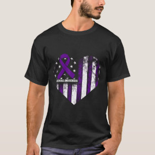 Überdosis-Bewusstsein Lila Band Drogenabhängigkeit T-Shirt