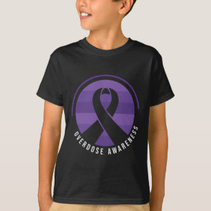 Überdosis-Bewusstsein Lila Band Drogenabhängigkeit T-Shirt