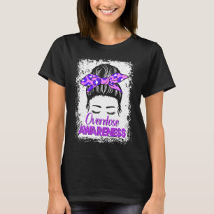 Überdosis-Bewusstsein Lila Band Drogenabhängigkeit T-Shirt