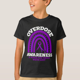 Überdosis-Bewusstsein Lila Band Drogenabhängigkeit T-Shirt