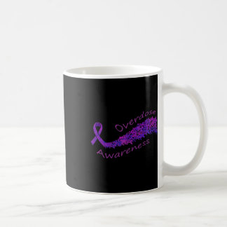 Überdosis-Bewusstsein Lila Band Schmetterling Gesc Kaffeetasse