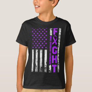 Überdosis-Bewusstsein Lila Band Usa Grafik Kunst T-Shirt