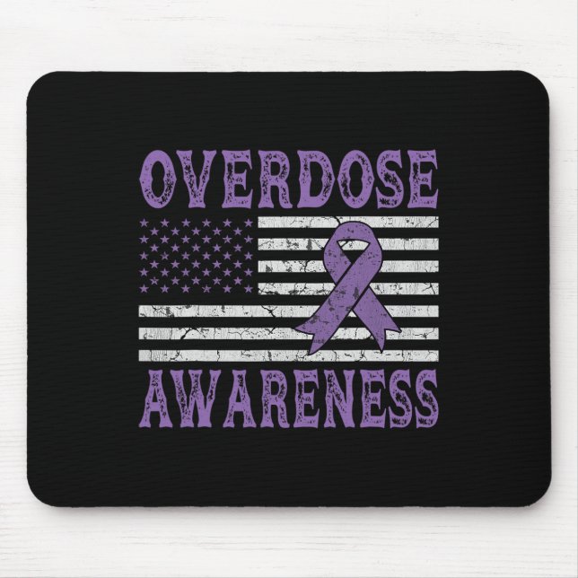 Überdosis-Bewusstseins-Schleife Drogenabhängigkeit Mousepad (Vorne)