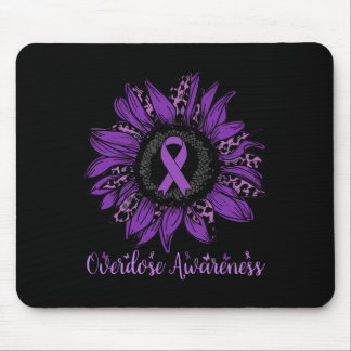 Überdosis-Bewusstseins-Schleife Leopard Sonnenblum Mousepad