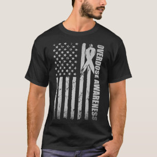 Überdosis-Bewusstseinsmonat Lila Band Amerikanisch T-Shirt