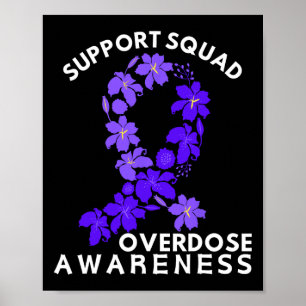 Überdosis-Bewusstseinsmonat Unterstützung Purple S Poster