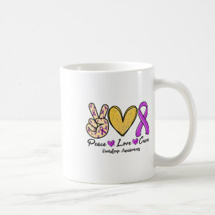 Überdosis-Bewusstseinstag Lila Band Anti-Sucht Kaffeetasse