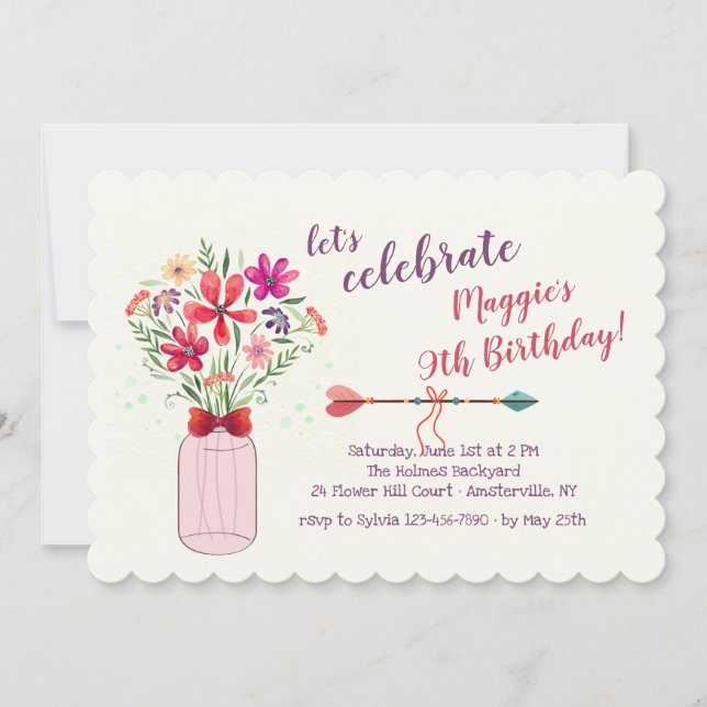 Übereinkommen über wild lebende Blume Einladung (Vorderseite)