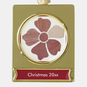 Übereinstimmen mit jeder Imitat--Stoffkollektion-B Banner-Ornament Gold