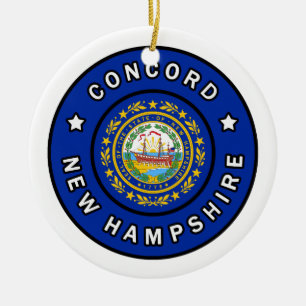 Übereinstimmungs-New Hampshire Keramik Ornament