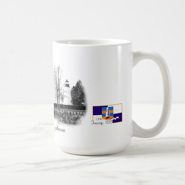 Übereinstimmungs-Punkt-Leuchtturm, Havre de Grace, Kaffeetasse (Rechts)