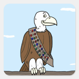 Übererfüllte Tiere Quadratischer Aufkleber