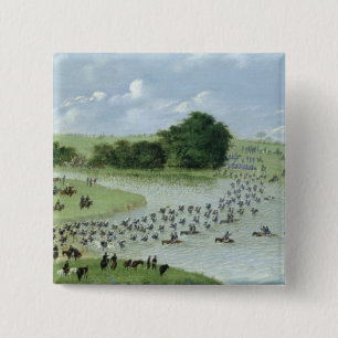 Überfahrt des San Joaquin Rivers, Paraguay, 1865 Button