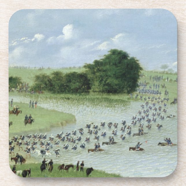 Überfahrt des San Joaquin Rivers, Paraguay, 1865 Untersetzer (Vorderseite)