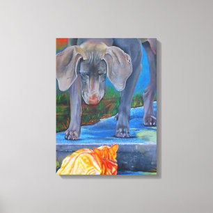 Überfahrt-Wege Leinwanddruck