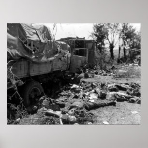 Überfallene Deutsche in Chambois Frankreich Poster