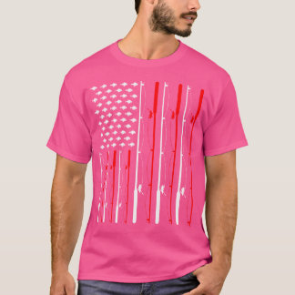 Überfischung unter amerikanischer Flagge T-Shirt