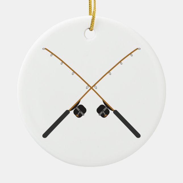 Überfischungsrouten Keramik Ornament (Vorne)