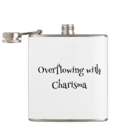 Überfließend mit Charisma Vinyl Wrapped Flask Flachmann