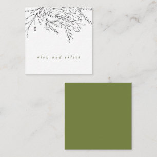 Überfließende Bouquet Wedding Mitteilungskarte