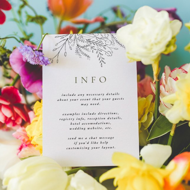 Überfließende Bouquet Wedding RSVP Postkarten (Von Creator hochgeladen)
