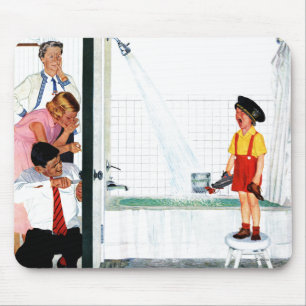 Überfließende Wanne Mousepad