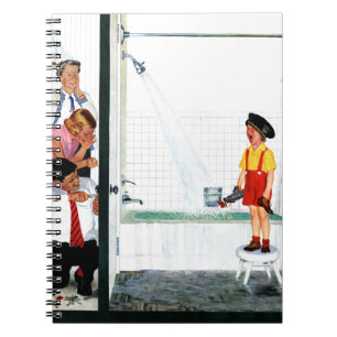 Überfließende Wanne Notizblock