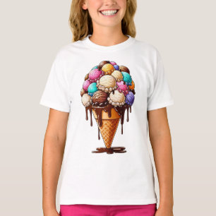 ‚Überfließender Eiskremskon‘ T-Shirt