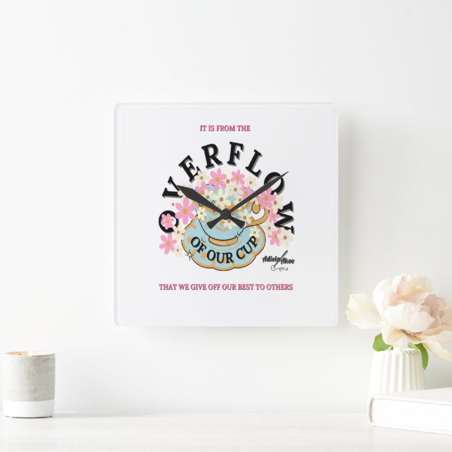 ÜBERFLOSSENE Mauer Uhr von Dichterin Adiela Akoo (Zuhause)