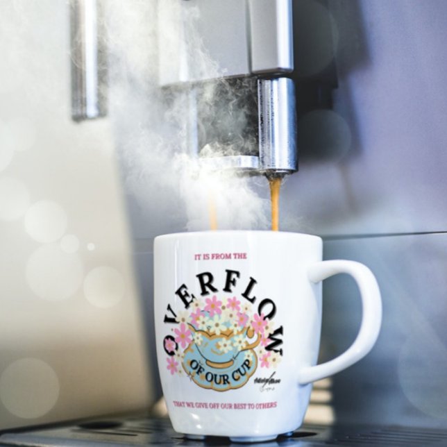 ÜBERFLOW-Tasse von Adiela Akoo Kaffeetasse (Overflow Mug by Poet Adiela Akoo - an inspiring gift combo with a t-shirt, etc. LOVE it? BUY IT NOW!)