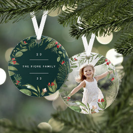 Überfluss botanisch | PERSONALISIERTES FOTO Ornament