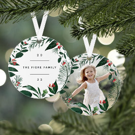 Überfluss botanisch | PERSONALISIERTES FOTO Ornament