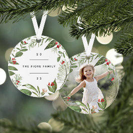 Überfluss botanisch | PERSONALISIERTES FOTO Ornament