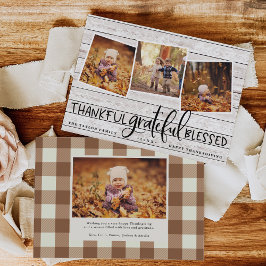 Überfluss Dankbarkeit Erntedank Foto Collage Card Feiertagskarte