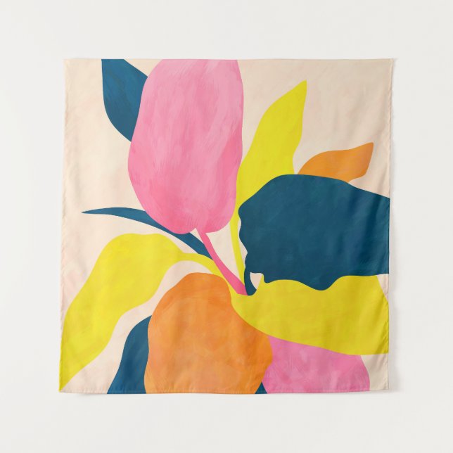 Überfluss der Natur Wandteppich (Vorderseite)