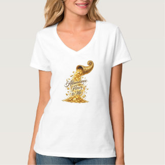Überfluss Fließt Zu Mir Frauen Grafik T-Shirt