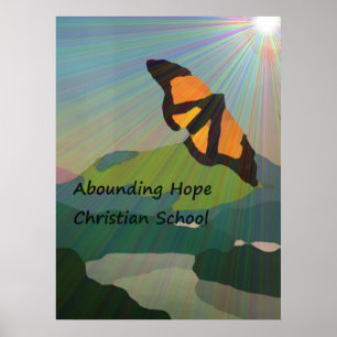 Überfluss habende Hoffnungs-christliche Schule Poster