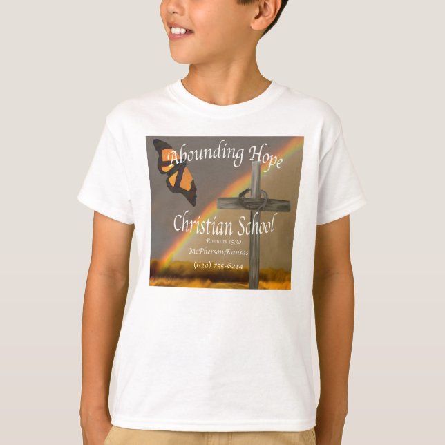 Überfluss habende Hoffnungs-christliche SchulT - T-Shirt (Vorderseite)
