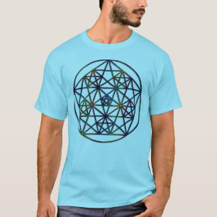 Überfluss-heiliges Geometrie-Fraktal des Lebens T-Shirt