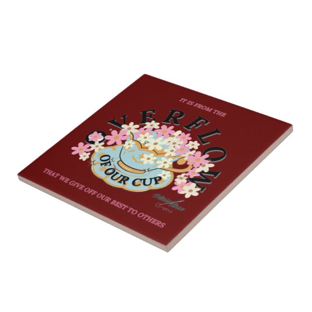 ÜBERFLUSS Keramik Decorative Tile von Adiela Akoo Fliese (Seite)