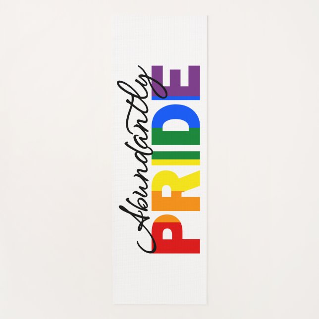 Überfluss Pride Rainbow Yogamatte (Vorderseite)