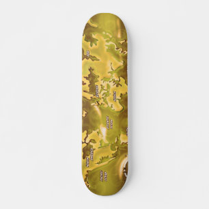 Überflutete Erdkarte Skateboard