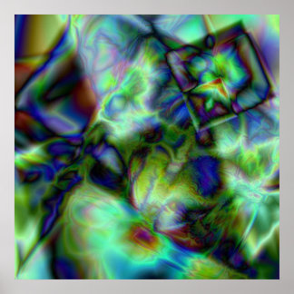 Überfluteter Stoff Poster