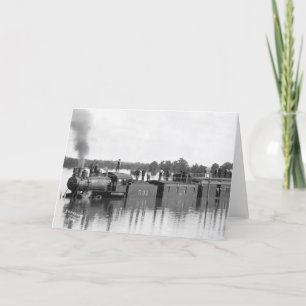 Überfluteter Zug, 1904 Karte