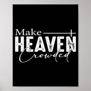 Überfüllten Himmel machen Christlicher Glaube Bibe Poster